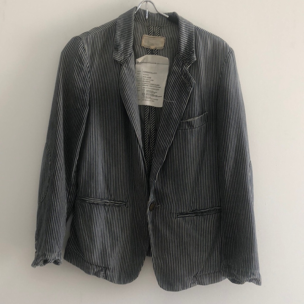 Current Eliot stripped jean blazer